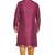 Purple hand block printed kurta with embroidery banarsi silk  kurta payjama etnic wear / festive wear