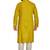 Mustard yellow hand block foil printed viscos kurta payjama ethnic wear / festive wear