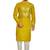Mustard yellow hand block foil printed viscos kurta payjama ethnic wear / festive wear