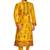Yellow hand block printed kurta with embroidery banarsi silk  kurta payjama etnic wear / festive wear
