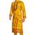 Yellow hand block printed kurta with embroidery banarsi silk  kurta payjama etnic wear / festive wear
