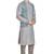Grey hand block printed kurta viscos kurta payjama etnic wear / festive wear