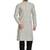 White jacquard kurta payjama ethnic wear / festive wear