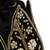 Black silk floral embroidered potli bag