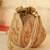 Gold silk floral embroidered potli bag