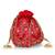 Pink silk floral embroidered potli bag