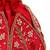 Pink silk floral embroidered potli bag