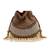 Gold suede pearl embroidered potli bag