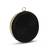 Black silk round clutch