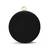 Black silk round clutch
