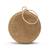 Gold silk round clutch