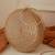 Gold silk round clutch