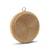 Gold silk round clutch