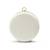 Silver silk round clutch