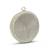 Silver silk round clutch