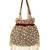 Red suede pearl embroidered potli bag