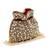 Red suede pearl embroidered potli bag