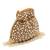 Gold suede pearl embroidered potli bag