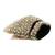 Black suede pearl embroidered potli bag