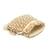 White suede pearl embroidered potli bag