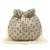 Grey suede pearl embroidered potli bag