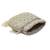 Grey suede pearl embroidered potli bag