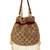 Red suede pearl embroidered potli bag