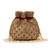 Red suede pearl embroidered potli bag