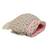 Pink suede pearl embroidered potli bag