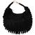 Black suede beads embroidered Hand Bag