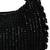 Black suede beads embroidered Hand Bag