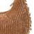 Gold suede beads embroidered Hand Bag