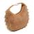 Gold suede beads embroidered Hand Bag