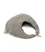 Grey suede beads embroidered Hand Bag