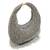 Grey suede beads embroidered Hand Bag