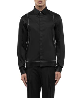 Black plain cotton shirt 5