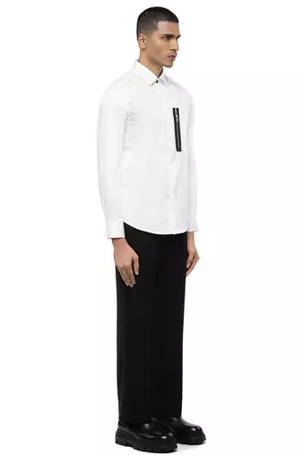 White plain cotton shirt