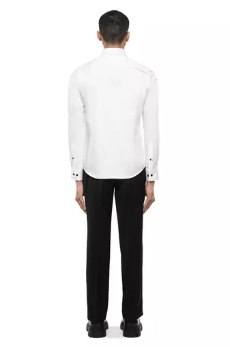 White plain cotton shirt