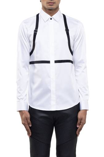 White plain cotton shirt