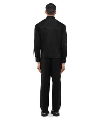 Black plain cotton shirt 4