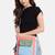 hue blue & pastel multi cotton canvas colourblocked sling bag