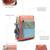 hue blue & pastel multi cotton canvas colourblocked sling bag