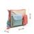 hue cream & pastel multi cotton canvas colourblocked sling bag