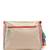 hue cream & pastel multi cotton canvas colourblocked sling bag