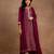 Jaquard Silk Embroidery Sequence Work Kurta Pant Set with Dupatta