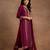 Jaquard Silk Embroidery Sequence Work Kurta Pant Set with Dupatta