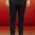 men's black cotton lycra pant style pyjama - premium festive wear