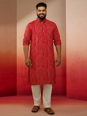 cream cotton lycra pant style pyjama - modern festive wear 4