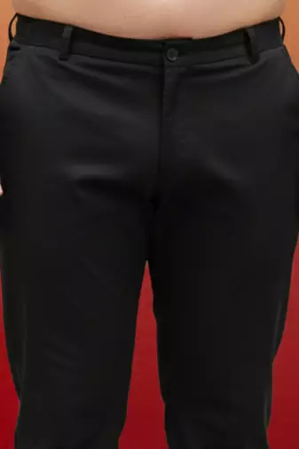 black cotton lycra pant style pyjama - premium festive wear