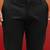 men's black cotton lycra pant style pyjama - premium festive wear